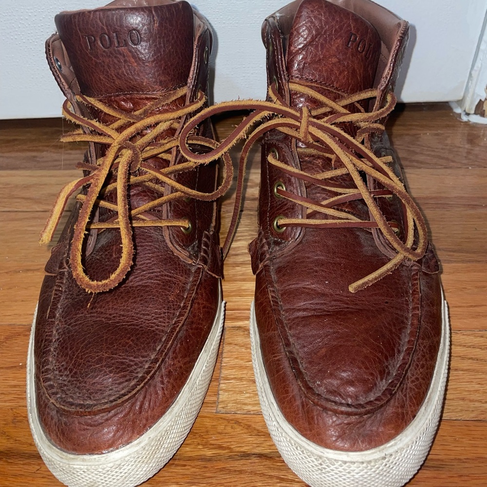 POLO Ralph Lauren Tavis Moc Toe Boot Fashion Sneaker Shoe - Mens